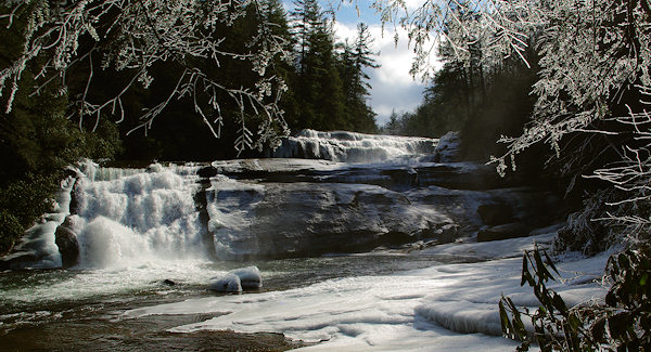 icetriplefalls Triple Falls, Dupont Forest